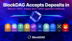 BlockDAG adiciona 10 métodos de pagamento; investidores buscam BDAG para possível retorno de 30.000x