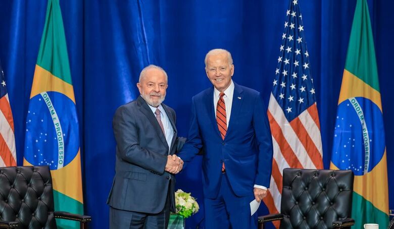 Lula se encontra com Biden, presidente dos Estados Unidos